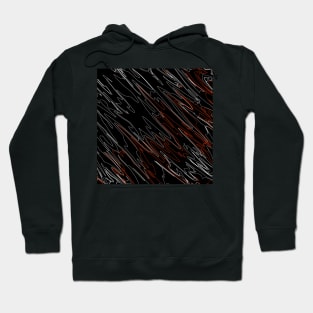 Marbled Black Red Hoodie